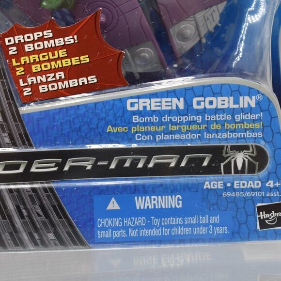 Spider-Man Movie 3 Green Goblin Pumpkin Bomb Battle Glider Factory New - Picture 7 of 9